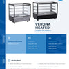 ICS PACIFIC Verona 120H Black - Counter Top Heated Display