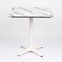 Square 70cm Super Matte Smart Table Top with Corsica Deluxe Table Base Dining Table