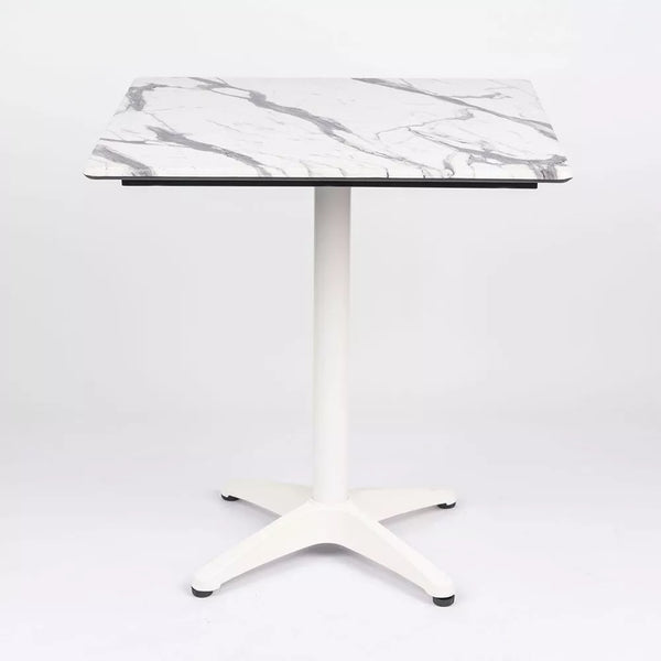 Square 70cm Super Matte Smart Table Top with Corsica Deluxe Table Base Dining Table