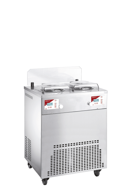 Iceteam 1927 Vision 4 - Continuous Churning Gelato Machine & Display