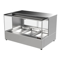 Woodson W.HFHSQ23 - Heated Square Glass Chicken Display