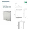 3Monkeez WA-PTD - Slimline Paper Towel Dispenser