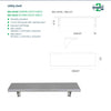 3Monkeez WA-US454 - Stainless Steel Utility Shelf