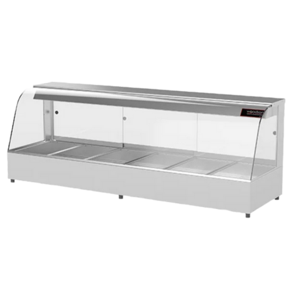 Thumbnail - WOODSON W.HFC26 6 Module Curved Hot Food Display