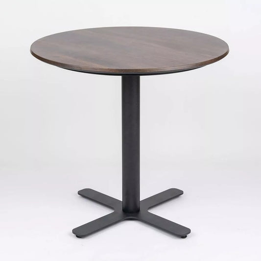 Round 80cm Super Matte Smart Top with Piatto Aluminium Table Base Dining Table