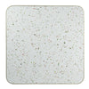 White Candy Terrazzo Table with White Discus Base