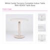 White Candy Terrazzo with RD450 Table Base