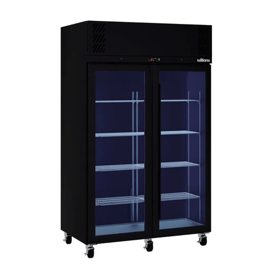 Williams HP2GB Two Glass  Door Upright Fridge