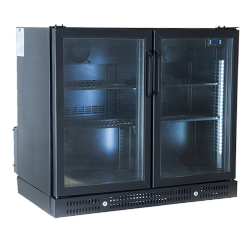 Williams Topaz HTU2GB Two Glass Door Undercounter Fridge