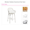 Windsor Outdoor Aluminium Bar Stool