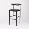 Wishbone Aluminium Bar Stool with Upholstered Seat