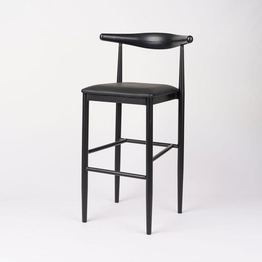 Wishbone Aluminium Bar Stool with Upholstered Seat
