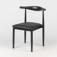 Wishbone Aluminium Dining Chair with Upholstered PU Seat Pad