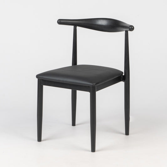 Wishbone Aluminium Dining Chair with Upholstered PU Seat Pad