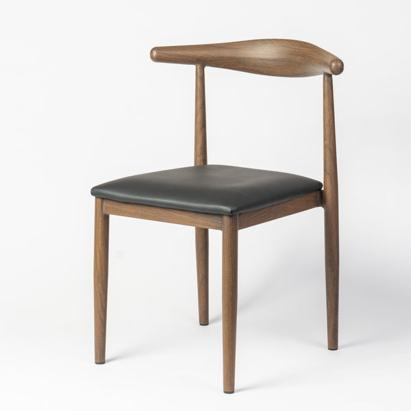 Wishbone Aluminium Dining Chair with Upholstered PU Seat Pad