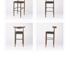 Wishbone Aluminium Bar Stool with Upholstered Seat