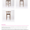 Wishbone Aluminium Bar Stool with Upholstered Seat