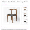 Wishbone Aluminium Dining Chair with Upholstered PU Seat Pad
