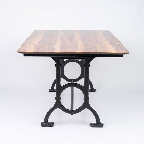 York Steel Rectangle Dining Table with Supermatte Smart Top 160x90cm