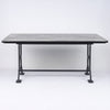 York Steel Rectangle Dining Table with Supermatte Smart Top 160x90cm
