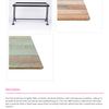 York Steel Rectangle Dining Table with Supermatte Smart Top 160x90cm