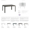 Nardi Alloro 140 Outdoor Extendable Dining Table