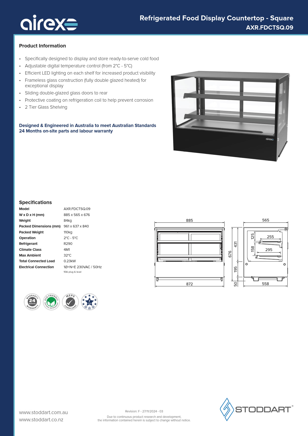 Airex AXR.FDCTSQ.09 - Cold Food Display
