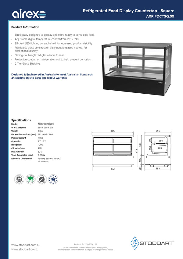 Airex AXR.FDCTSQ.09 - Cold Food Display
