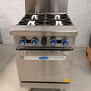 Cookrite AT80G4B-O 4 Burner Cooktop + Oven