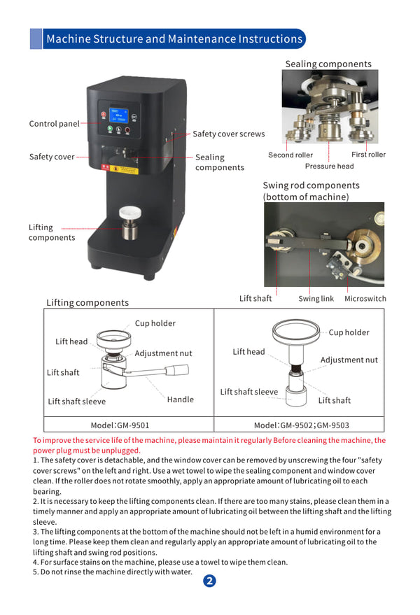 CMA CMA-9502 - Can Sealing Machine