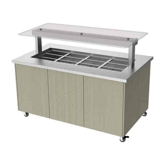 Culinare CH.IBSJ.BMC.U.GSF.4A Mobile Island Bain Marie