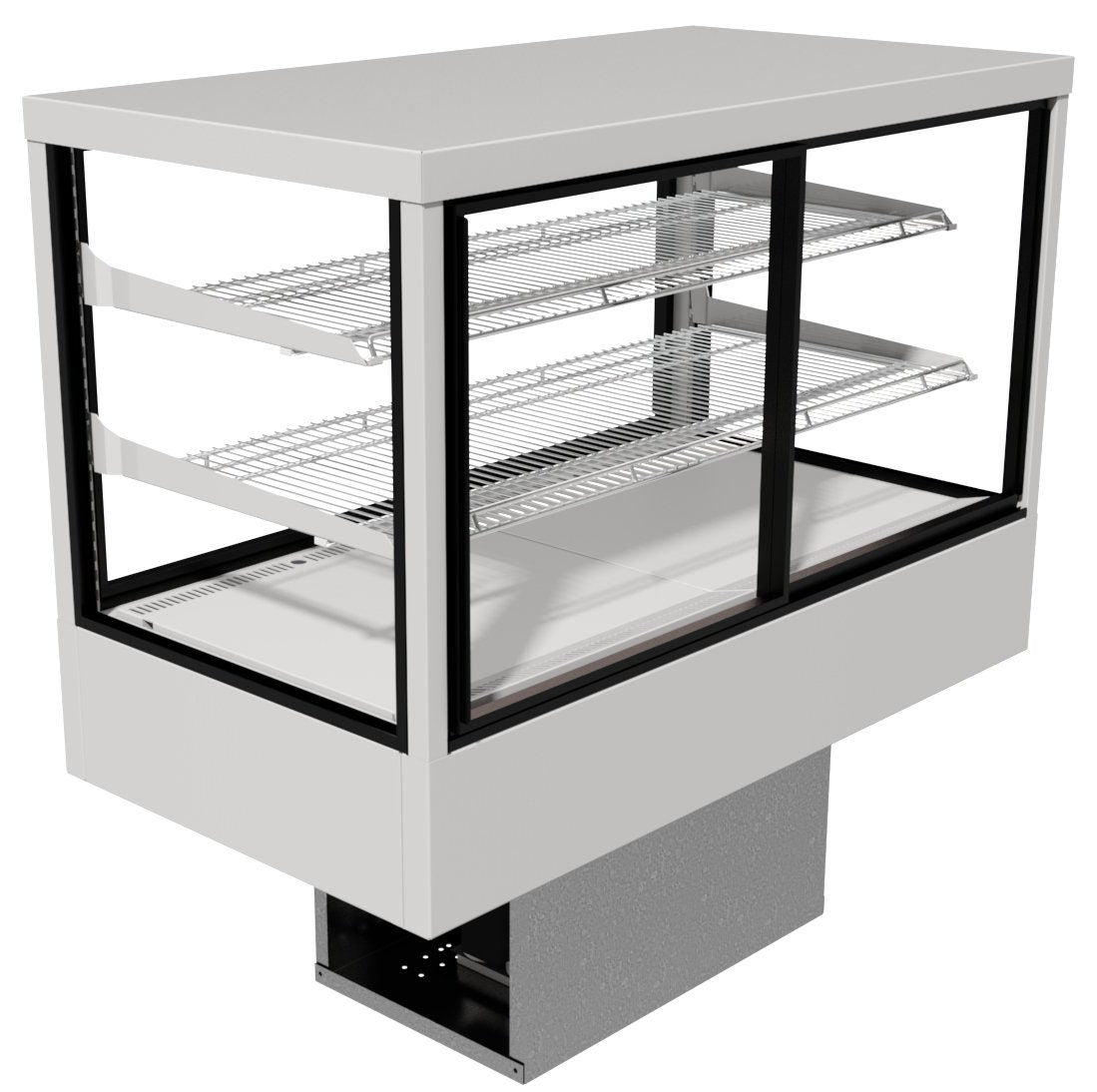 Festive Devon Chilled Integral 1200 2 Shelves + Base - Cold Food Display
