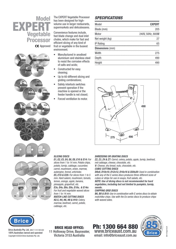 Brice EXPERT205 - Food Processor