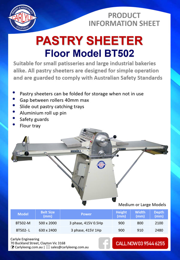 Carlyle SL-520B - Floorstanding Pastry Sheeter