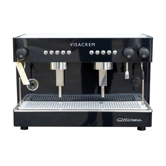 Futurmat Visacrem Ottima 2 Group & Precision DK-75 Grinder Package in Black + Precision Accessories