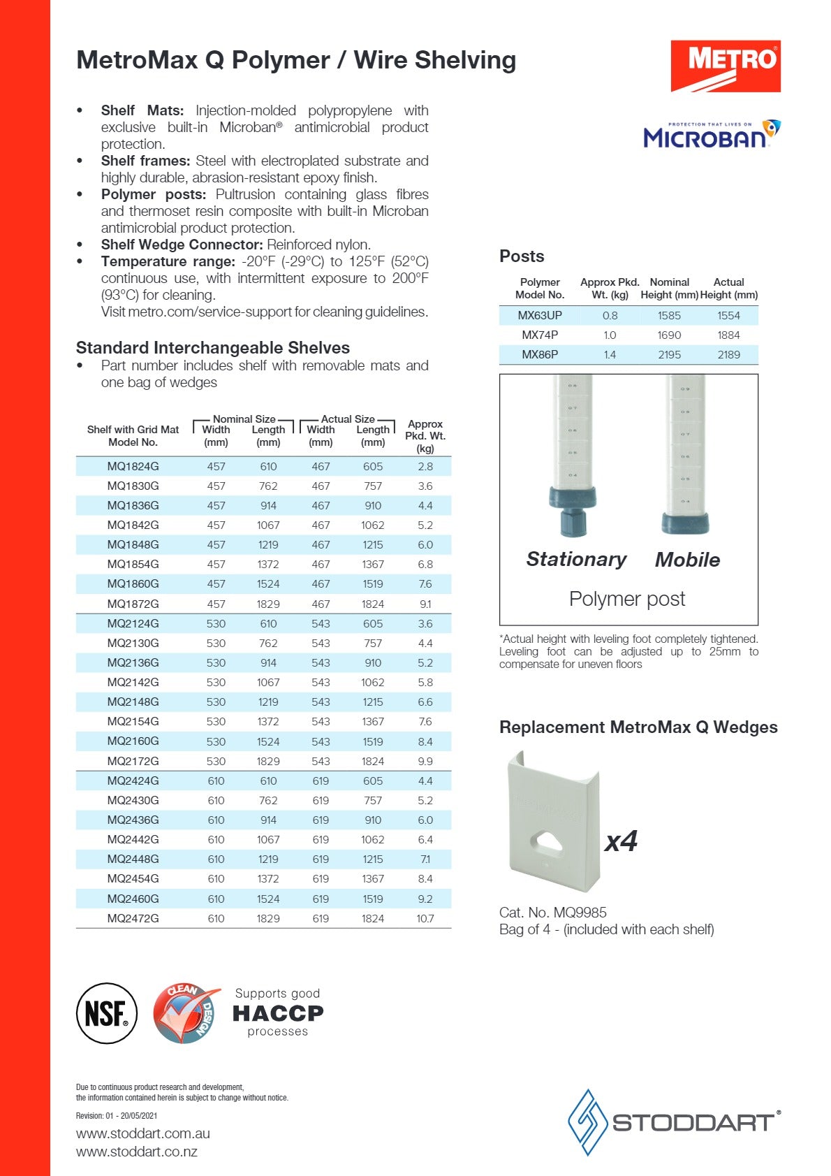 Metro Max Q MAXQ.5T74.1824 - 5 Tier Shelving