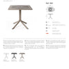 Nardi Clip X 80 Outdoor Resin Table
