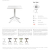 Nardi Clip 70 Outdoor Resin Table