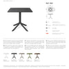 Nardi Clip 80 Outdoor Resin Table