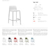 Nardi Faro Mini Outdoor Resin Bar Stool Seat Height 65cm