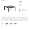 Nardi Komodo Outdoor Glass Coffee Table
