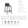 Nardi Lido Mini Outdoor Resin Bar Stool Seat Height 65cm