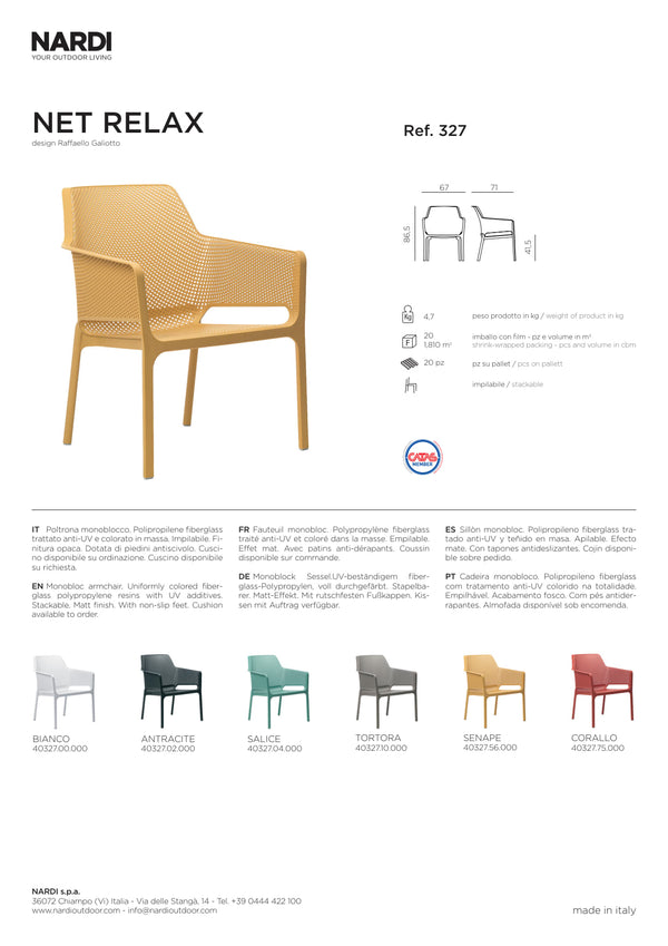 Nardi Net Outdoor Resin Relax Chair