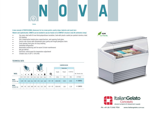Italproget Nova 10 - Gelato Display Freezer