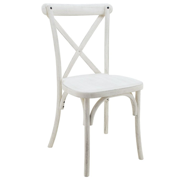 Café Solutions Resin Cross Back Chair Timber Looks