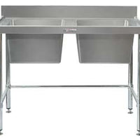 Simply Stainless SS06.7.1800 Double Sink Bench
