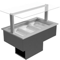 Festive Somerset Chilled Air Curtain 1155 - 3 Pan Chill Well