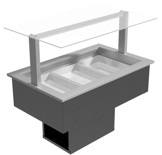 Festive Somerset Chilled Air Curtain 1805 - 5 Pan Chill Well