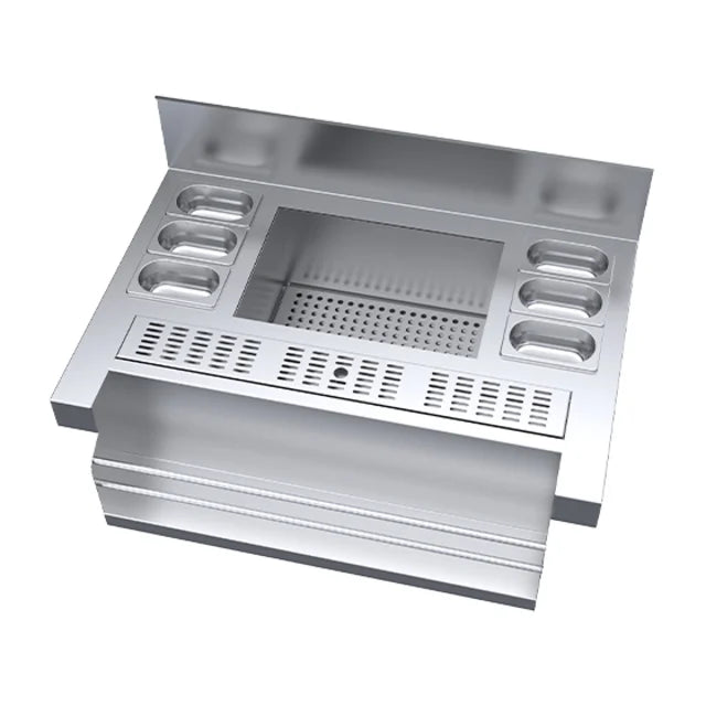 Simply Stainless SBM.CS.7.0950 - Stainless Steel Cocktail Station with Speed Rack