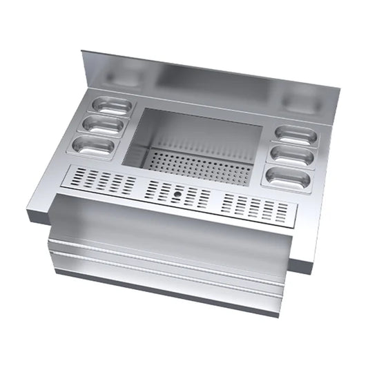 Simply Stainless SBM.CS.0950 - Stainless Steel Cocktail Station with Speed Rack